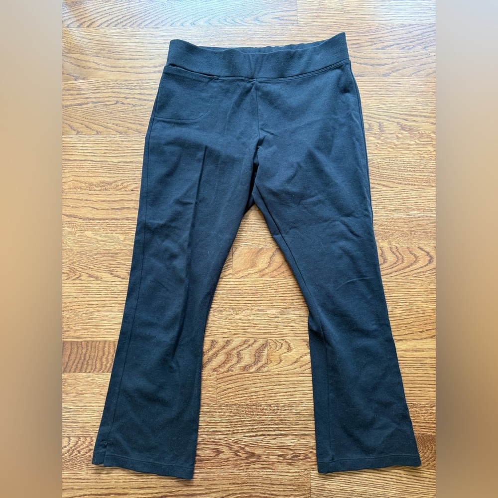 AMERICAN GIANT Yoga Pull On Pants Leggings Stretch Performance Cropped Flare 6